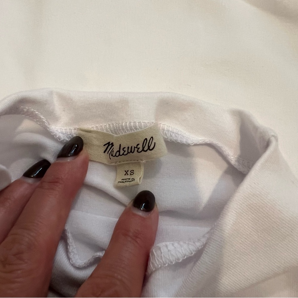 Madewell Short Sleeve Mockneck Tee Size XS - Picture 7 of 8